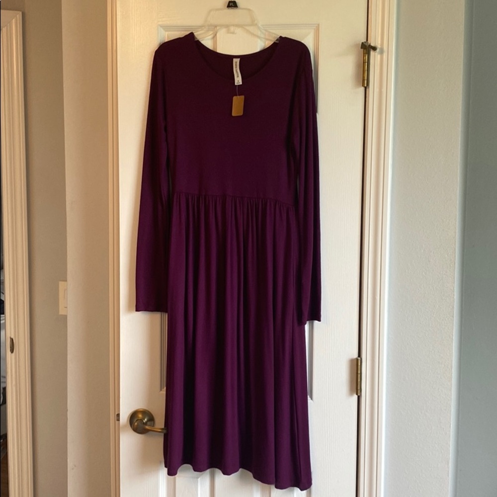NWT purple midi dress